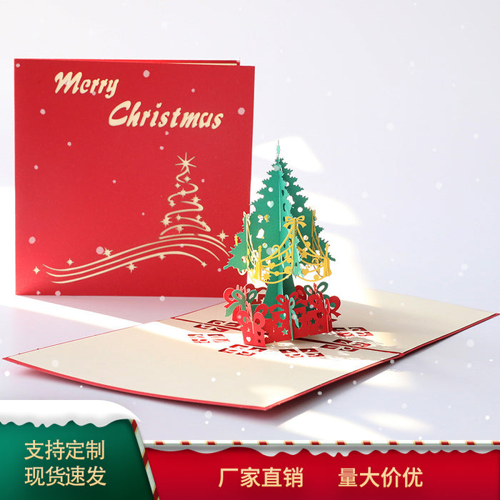 Wholesale Greeting Cards 3D Creative Christmas Cards JDC-GC-LiD001