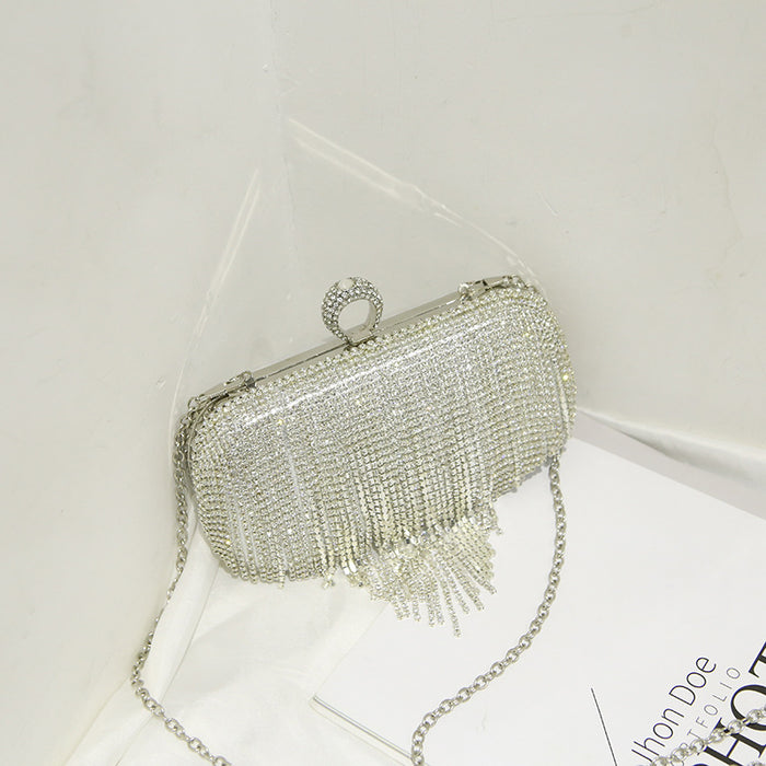 Wholesale Evening Bag Tassel Clutch Diamond Clutch JDC-HB-WangC001