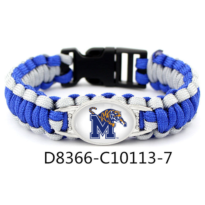 Wholesale Sports Style Rugby Team Woven Bracelets JDC-BT-BaB021