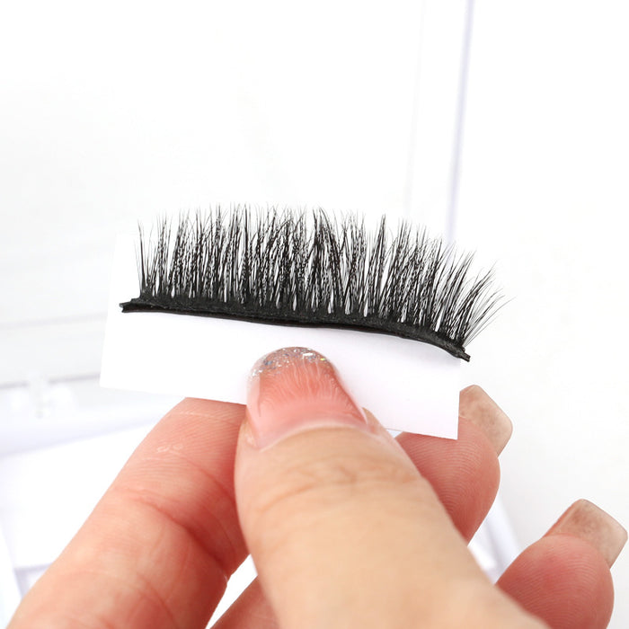 Wholesale Imitation mink glue strip glue free false eyelashes set  JDC-EY-LanJL020