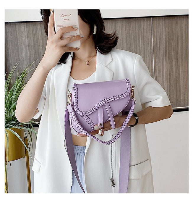 Wholesale Shoulder Bag PU Underarm Saddle Bag Diagonal Cross JDC-SD-Zhengn003