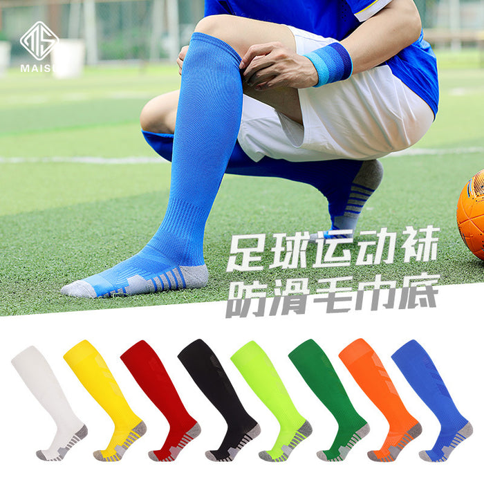 Wholesale Sock Polyester Cotton Basketball Combat Training Elite Socks High Tube Towel Bottom Sweat Absorption JDC-SK-MaiS004