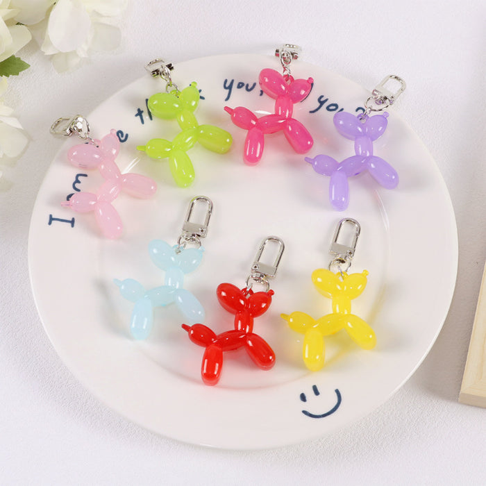 Wholesale Keychains Acrylic Cute Jelly Balloon Dog JDC-KC-YChen009