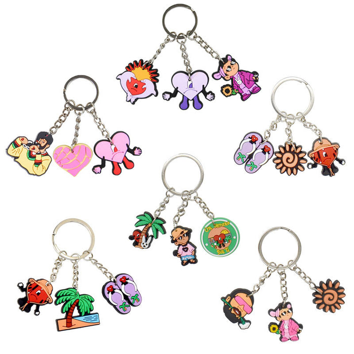 Wholesale Keychain PVC Cute Cartoon Pendant MOQ≥10 (M) JDC-KC-BZYH007