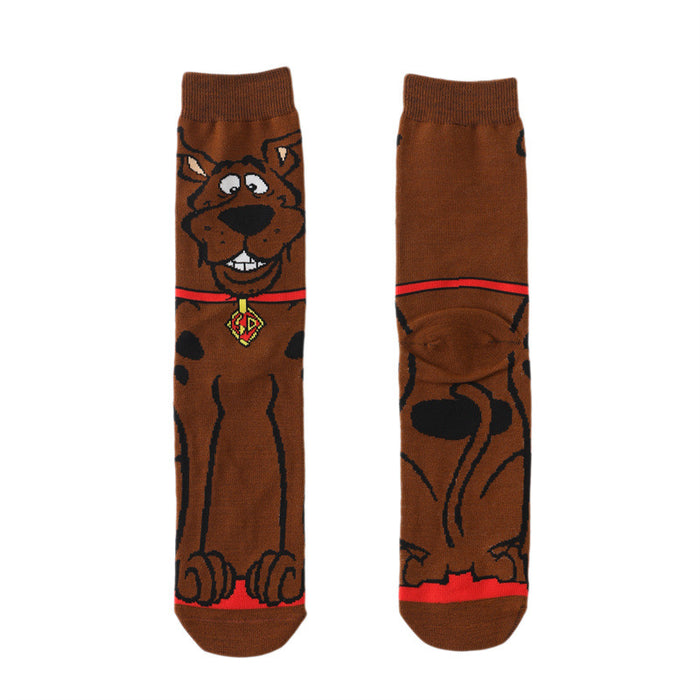 Wholesale socks cotton cartoon long tube animation MOQ≥10 JDC-SK-HuiHe023