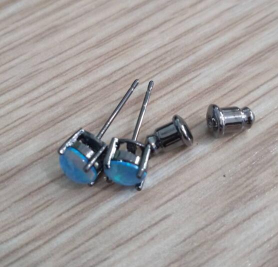 Jewelry WholesaleWholesale blue copper stud earrings JDC-ES-XinC001 Earrings 欣橙 %variant_option1% %variant_option2% %variant_option3%  Factory Price JoyasDeChina Joyas De China