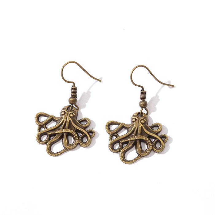 Wholesale boho starfish pearl earrings JDC-ES-Haobiao001