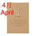 Jewelry WholesaleWholesale month birth stone moon star paper card alloy diamond necklace JDC-NE-YinH019 Necklaces 颖皓 %variant_option1% %variant_option2% %variant_option3%  Factory Price JoyasDeChina Joyas De China