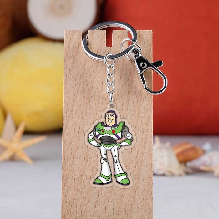 Wholesale fork pendant cartoon acrylic keychain MOQ≥2 JDC-KC-KaMan002