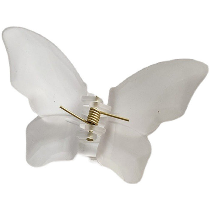 Wholesale Translucent Butterfly Grab Clip Summer Frosted Matte JDC-HC-YuTing003