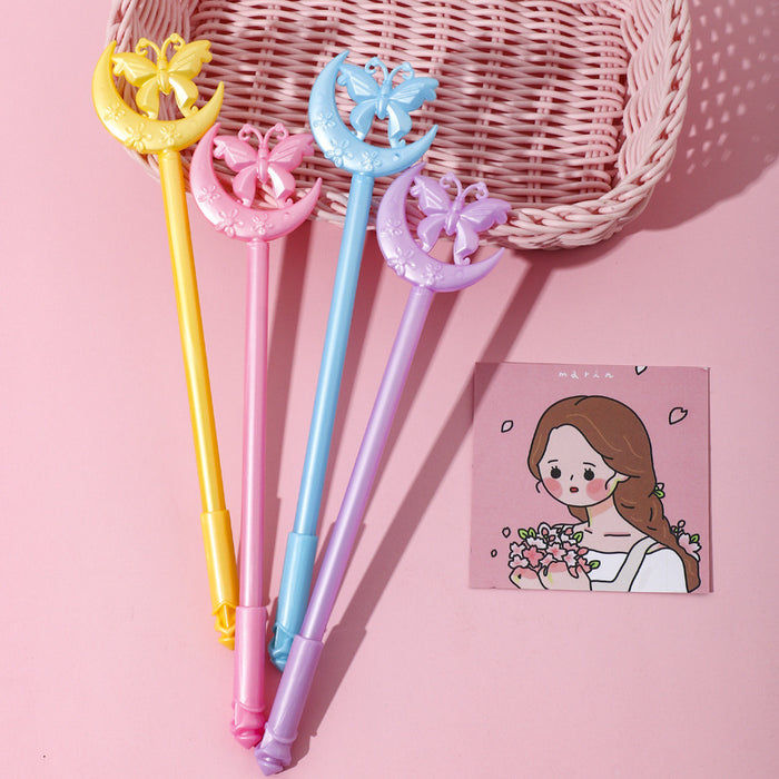 Wholesale Moon Butterfly Plastic Ballpoint Pen JDC-BP-ChiX001