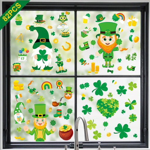 Jewelry WholesaleWholesale St. Patrick's Day PVC Static Film Glass Window Stickers MOQ≥2 JDC-WS-TuN002 Sticker 图年 %variant_option1% %variant_option2% %variant_option3%  Factory Price JoyasDeChina Joyas De China