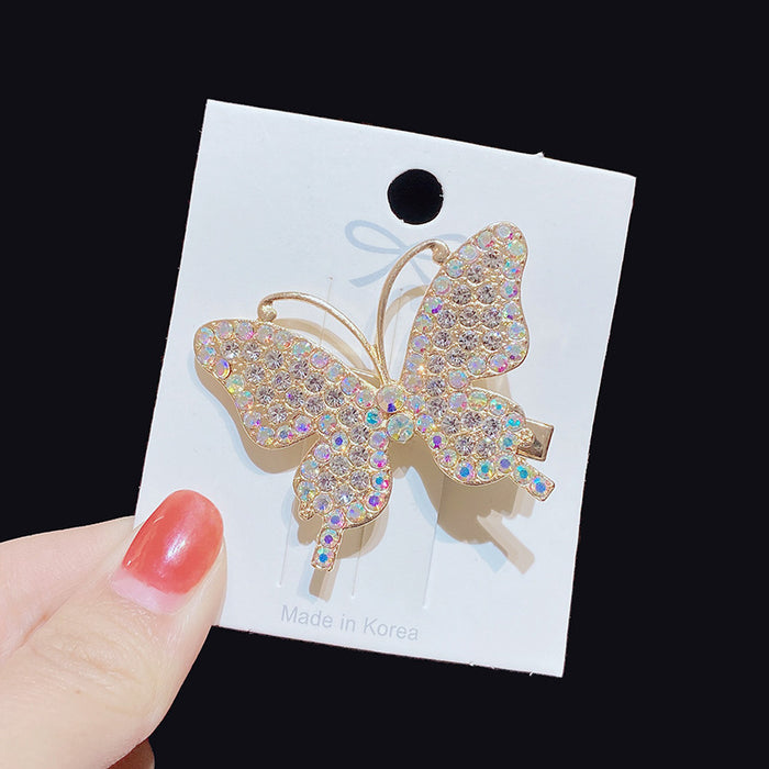 Jewelry WholesaleWholesale Diamond Butterfly Cute Girl Hair Clip JDC-HC-Muran005 Hair Clips 慕苒 %variant_option1% %variant_option2% %variant_option3%  Factory Price JoyasDeChina Joyas De China