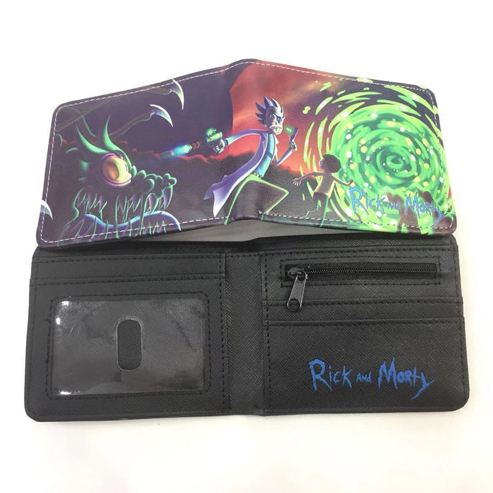 Wholesale Wallet PU Anime Modi Graffiti Color Card Holder (M) JDC-WT-HaoJun002