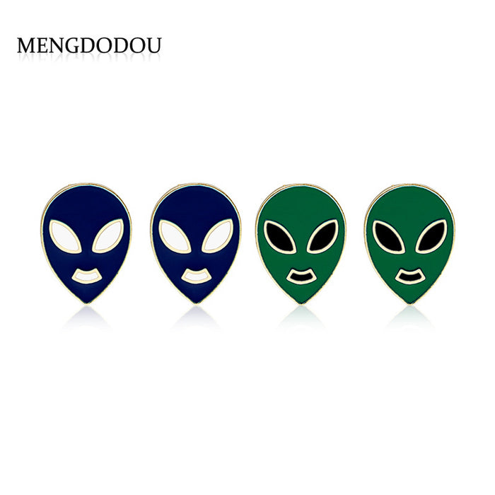 Wholesale earrings alloy exaggerated alien halloween JDC-ES-MDD042