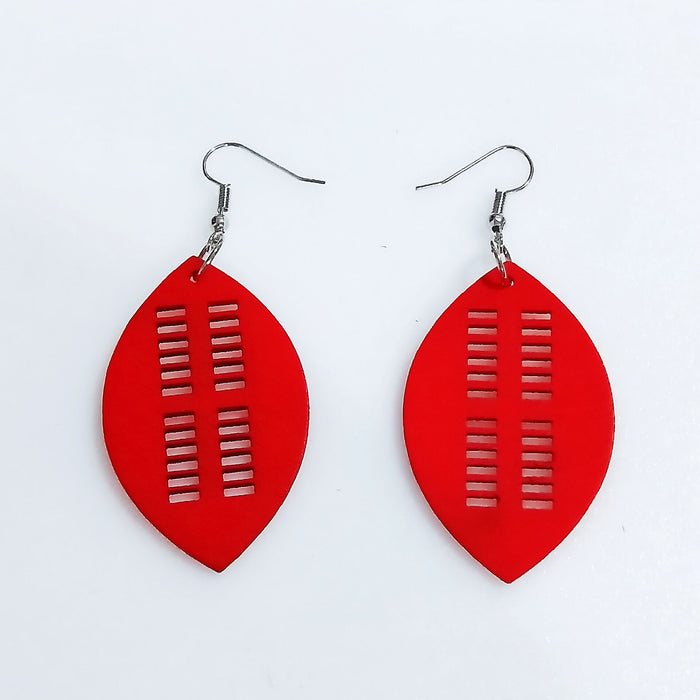 Wholesale Vintage Wooden Geometric Earrings Women JDC-ES-AnX012