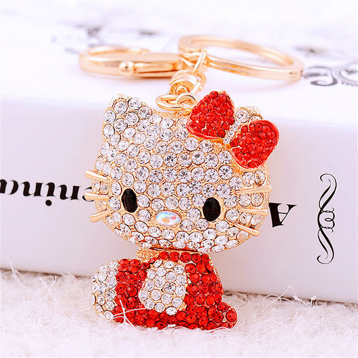 Wholesale Cartoon Metal Rhinestone Keychain (M) JDC-KC-RYuan001