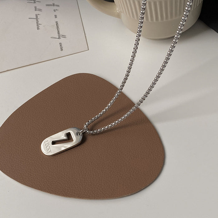 Jewelry WholesaleWholesale Square Brand Hip Hop Stainless Steel Necklace JDC-NE-MLQ011 Necklaces 米朗奇 %variant_option1% %variant_option2% %variant_option3%  Factory Price JoyasDeChina Joyas De China