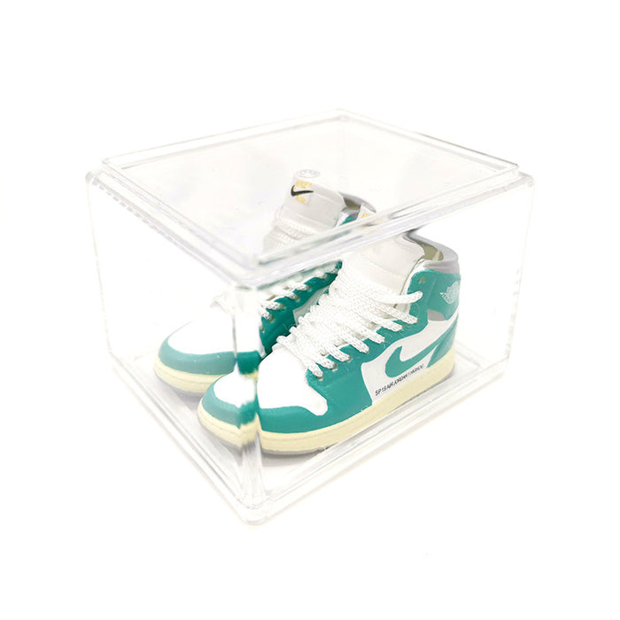 Wholesale Enamel Sneakers Plastic Transparent Box Keychains Ornaments JDC-KC-TuoH008