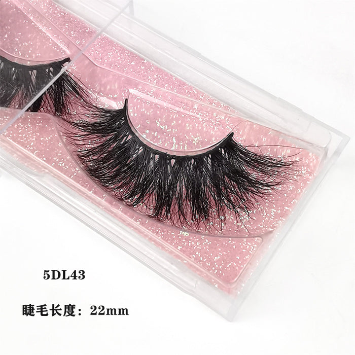 Wholesale Mink Hair False Eyelashes Thick Cross Eyelashes MOQ≥3 JDC-EY-XLin004