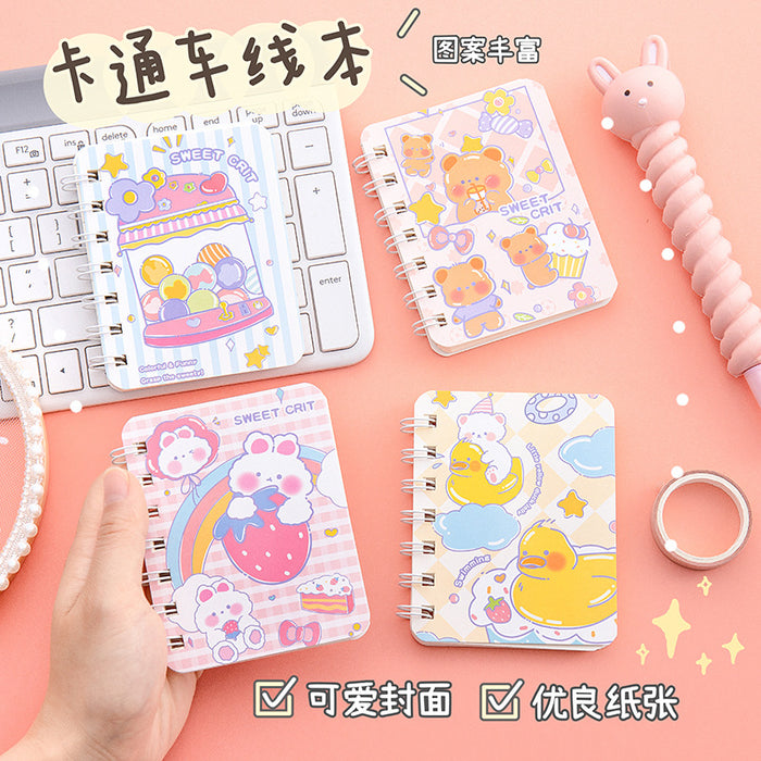 Wholesale Random Cartoon Coils Ben Wood Pulp Paper Notebook MOQ≥2 JDC-NK-Xiaom001