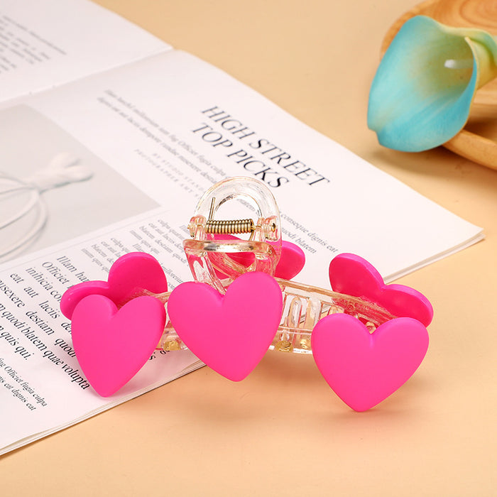 Wholesale Hairpin Metal Colored Hearts JDC-HC-MDL005