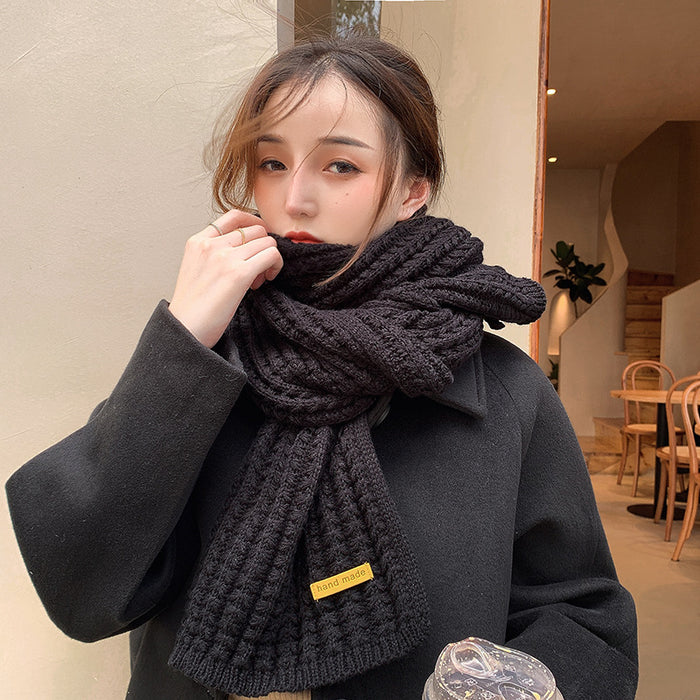 Wholesale Scarf Wool Twist Winter Warmth Thickening JDC-SF-Zhenl007