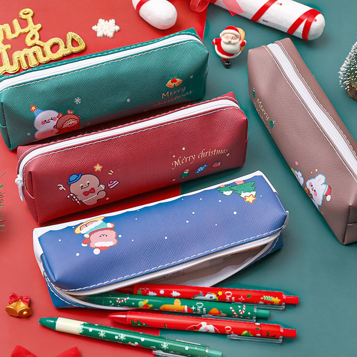 Wholesale pencil case cloth christmas cartoon MOQ≥2 JDC-PB-dichen001