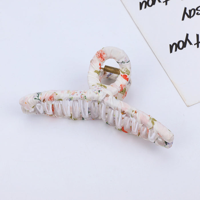 Wholesale hair clips plastic floral shark clips JDC-HC-MDL003