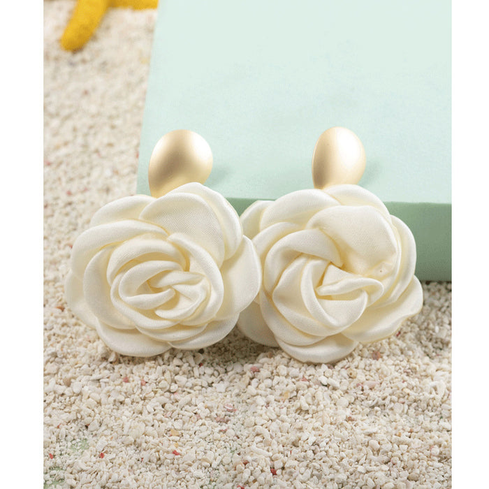 Wholesale design rose exaggerated high quality earrings  MOQ≥3 JDC-ES-XLH002