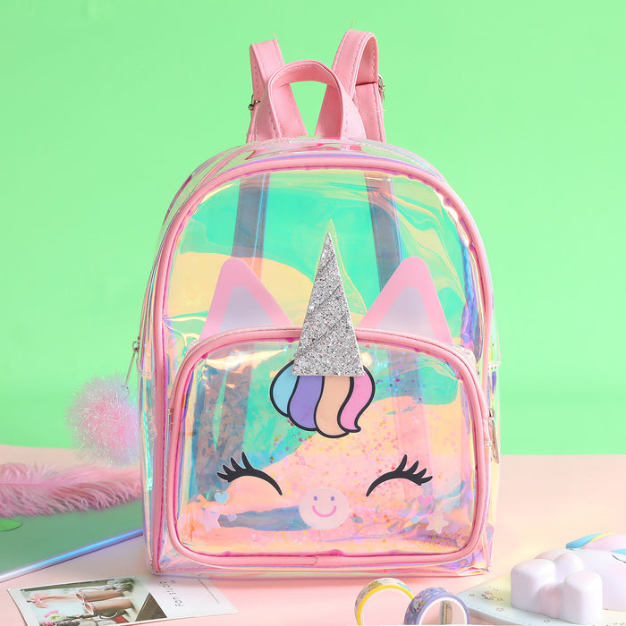 Wholesale Children's Cartoon TPU Laser Backpack MOQ≥3 JDC-BP-SMS002