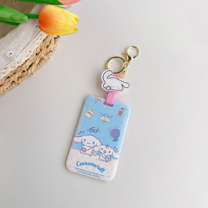 Wholesale Keychain Silicone Cute Cartoon Retractable Bus Card Holder MOQ≥2 (S) JDC-KC-JAD003