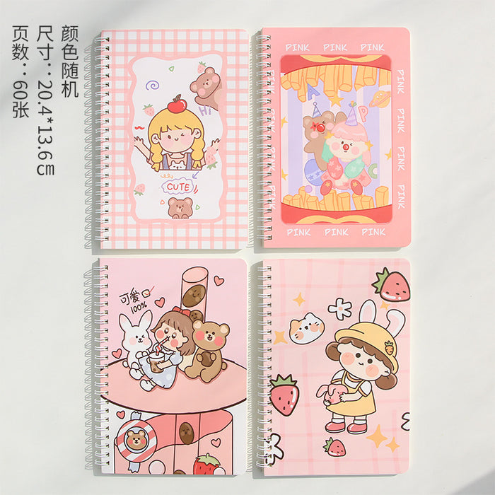 Wholesale Random A5 Cartoon Cute Coil Notebook MOQ≥2 JDC-NK-Zhimei001