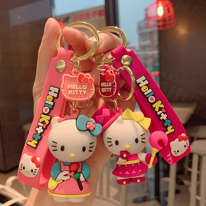 Wholesale key chain pendant silicone doll keychain MOQ≥2 JDC-KC-JCai022