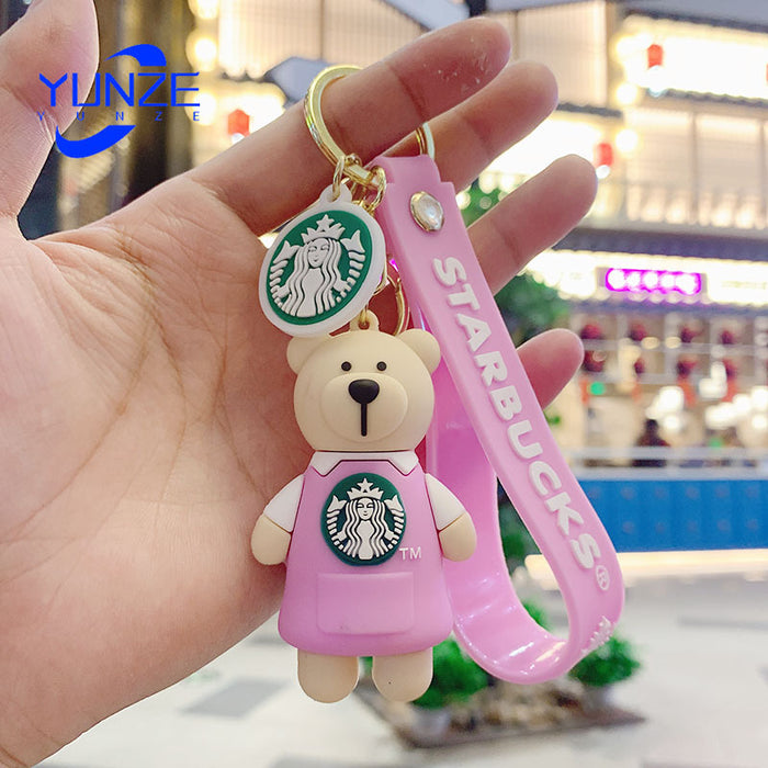 Wholesale Cartoon PVC Cute Bear Keychain (F) JDC-KC-YunZ001