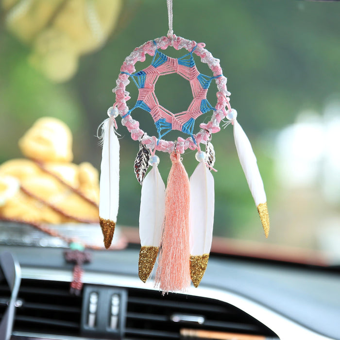 Wholesale handmade retro seven-pointed star dreamcatcher MOQ≥2 JDC-DC-JunX015