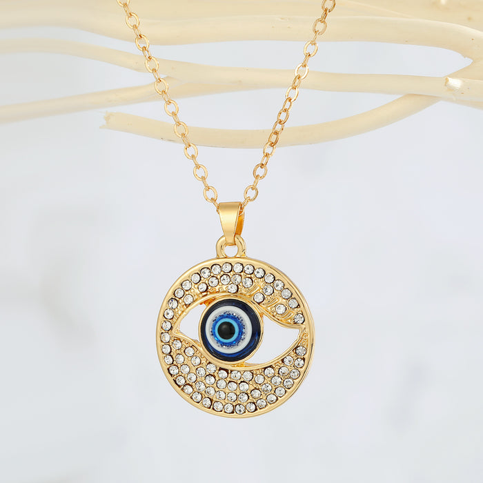 Jewelry WholesaleWholesale Devil's Eye Alloy Necklace MOQ≥6 JDC-NE-Juej001 Necklaces 觉际 %variant_option1% %variant_option2% %variant_option3%  Factory Price JoyasDeChina Joyas De China