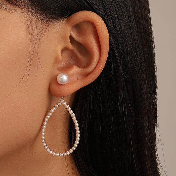 Wholesale Earrings Alloy Vintage Drop Pearl Earrings JDC-ES-A540