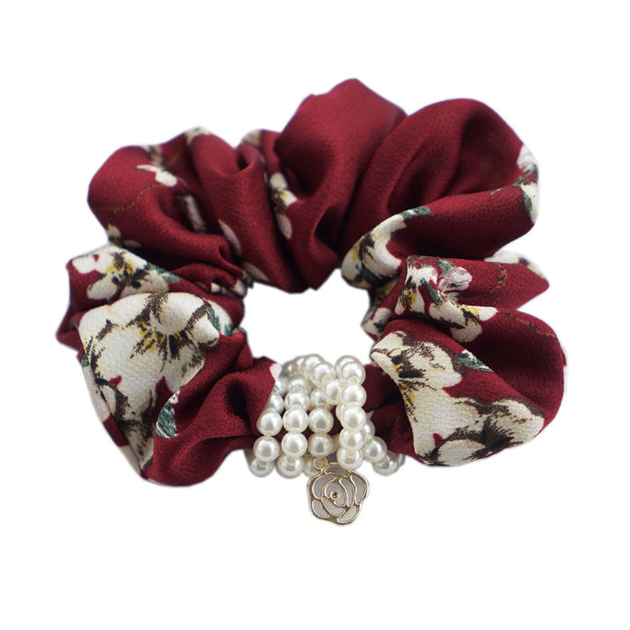 Jewelry WholesaleWholesale Fashion Floral Fabric Hair Bands JDC-HS-Youp003 Hair Scrunchies 有派 %variant_option1% %variant_option2% %variant_option3%  Factory Price JoyasDeChina Joyas De China