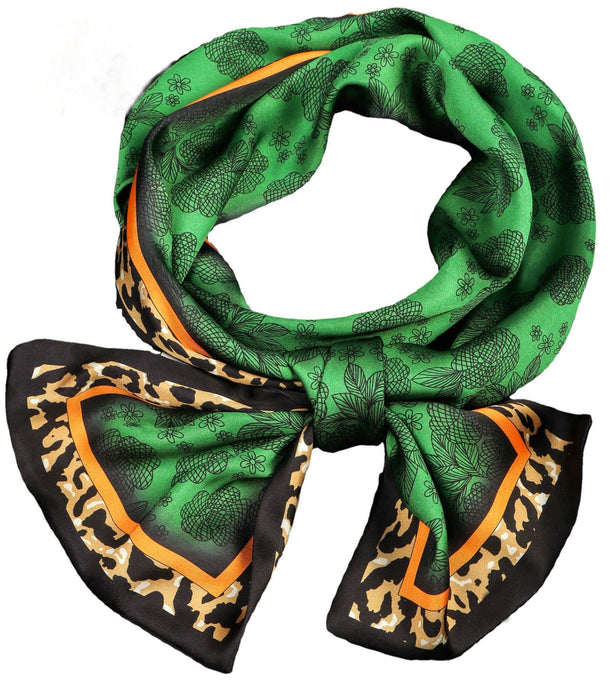 Jewelry WholesaleWholesale Imitation Silk Leopard Print Silk Scarf JDC-SS-KXiu001 Silk Scarf 凯秀 %variant_option1% %variant_option2% %variant_option3%  Factory Price JoyasDeChina Joyas De China