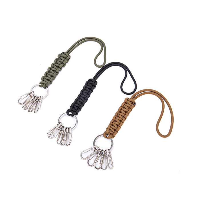 Jewelry WholesaleWholesale multifunctional outdoor camping emergency survival rope lanyard keychain JDC-KC-DeW001 Keychains 德沃 %variant_option1% %variant_option2% %variant_option3%  Factory Price JoyasDeChina Joyas De China