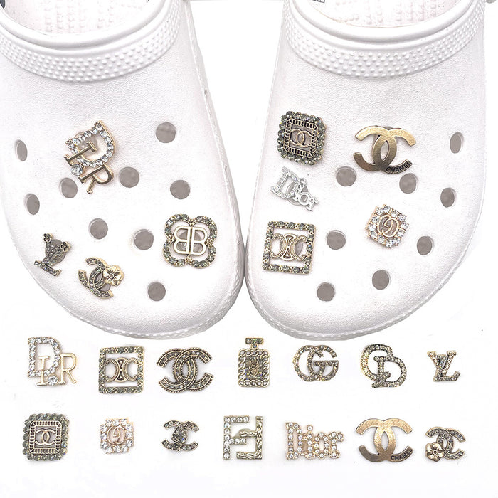 Wholesale Alloy Jewelry Hole Shoes Shoes Flower Shoes Buckles Shoes Accessories Decorative Buckles MOQ≥3 JDC-CCS-WanX020