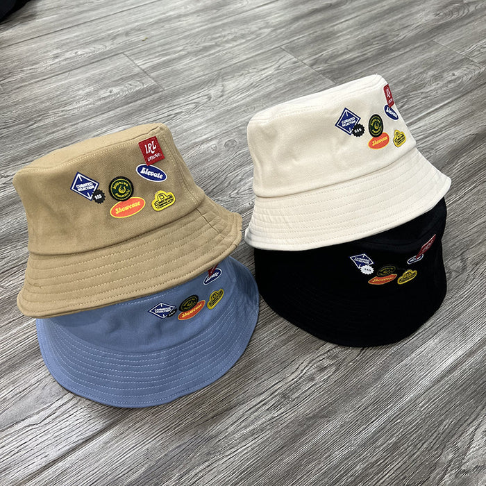 Wholesale patch graffiti fisherman hat women four seasons sun protection sun hat MOQ≥2 JDC-FH-MiHao002