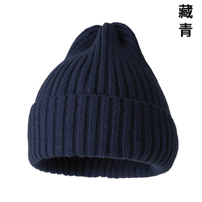 Wholesale Hat Polyester Curling Solid Color Thick Thread Knit Hat JDC-FH-YaoX002