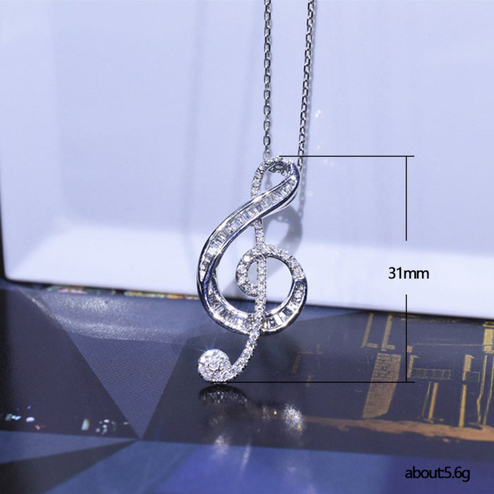 Wholesale Elegant Ladies Pendant Necklace Zircon Clavicle Chain JDC-NE-CaoS049