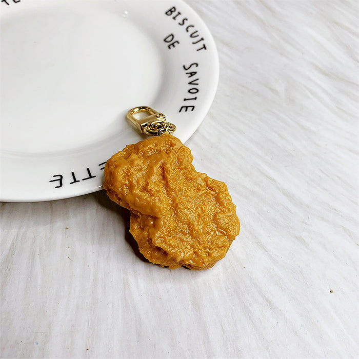 Jewelry WholesaleWholesale PVC Simulation Food Fried Chicken Drumstick Keychain JDC-KC-DMF001 Keychains 迪美菲 %variant_option1% %variant_option2% %variant_option3%  Factory Price JoyasDeChina Joyas De China