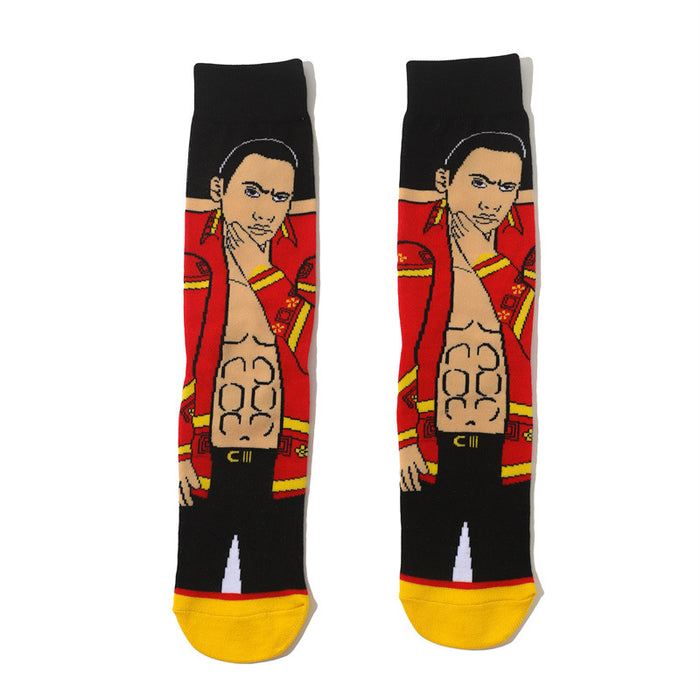 Wholesale socks fabric cartoon medium tube cute character (M)  JDC-SK-HuiHe004