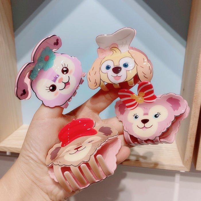 Wholesale hairpin acrylic cartoon chef dog random 12pcs JDC-HC-RuoTong005