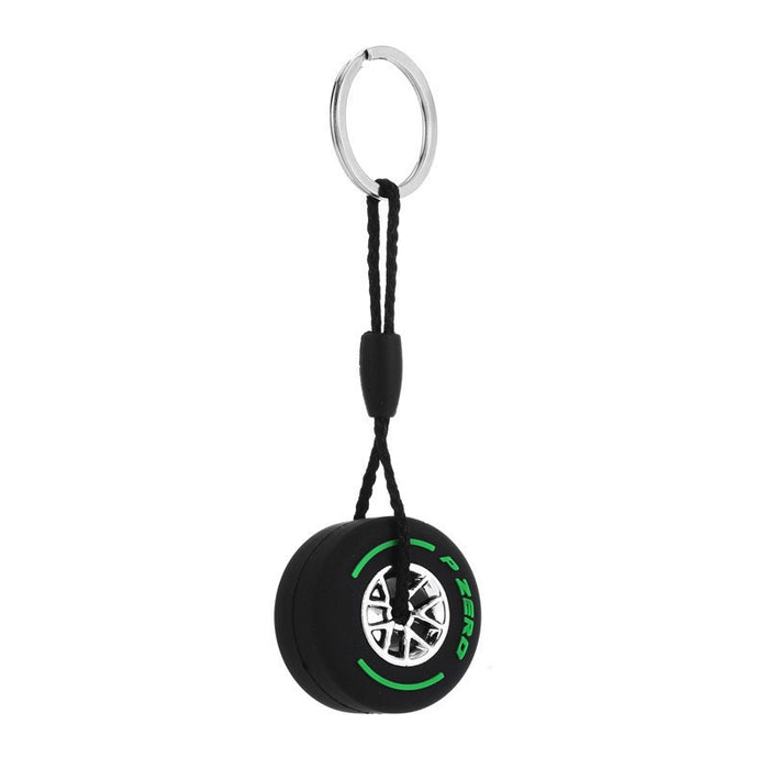 Jewelry WholesaleWholesale soft rubber small tire keychain with hub double-sided LOGO JDC-KC-Chongr005 Keychains 充睿 %variant_option1% %variant_option2% %variant_option3%  Factory Price JoyasDeChina Joyas De China