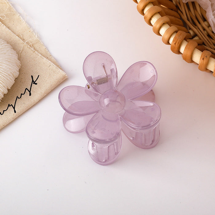 Wholesale Transparent Jelly Color Flower Hair Grabber JDC-HC-MS050